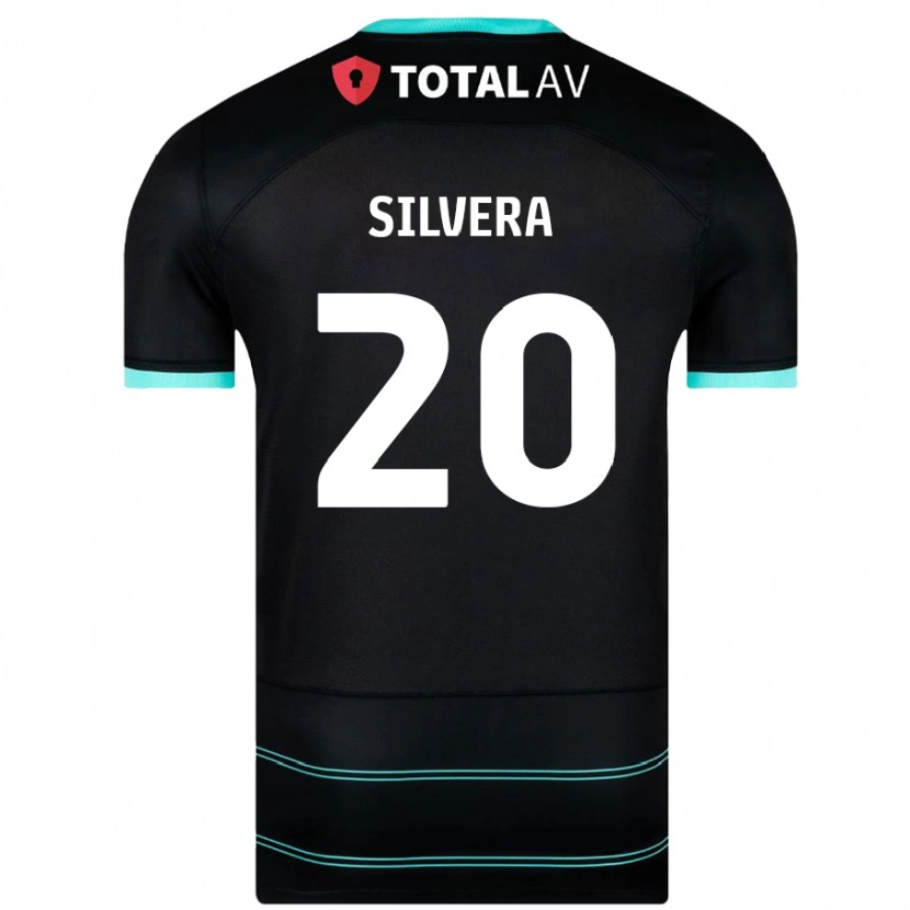 Danxen Niño Camiseta Sam Silvera #20 Negro 2ª Equipación 2024/25 La Camisa