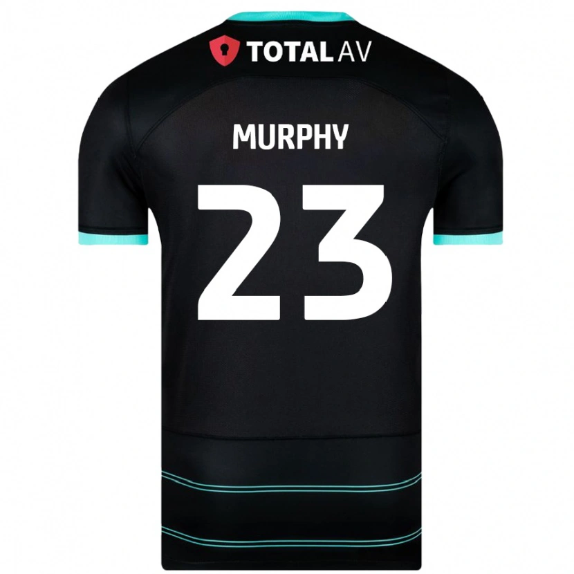 Danxen Niño Camiseta Josh Murphy #23 Negro 2ª Equipación 2024/25 La Camisa