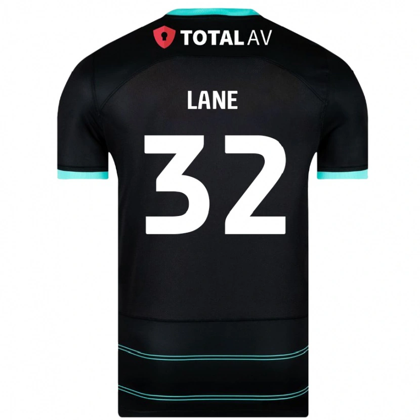 Danxen Niño Camiseta Paddy Lane #32 Negro 2ª Equipación 2024/25 La Camisa