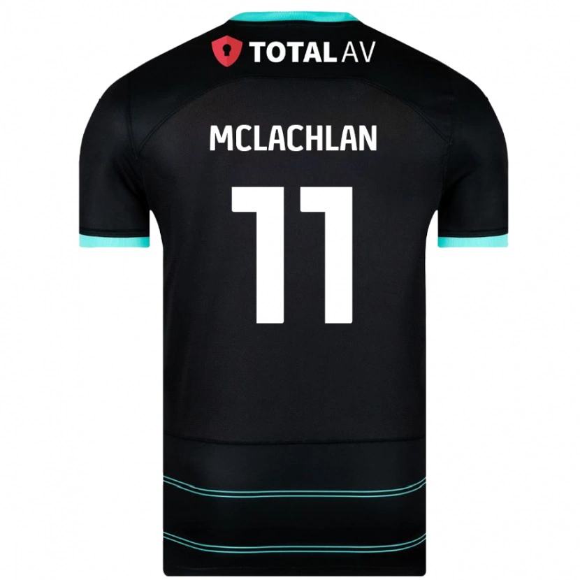 Danxen Niño Camiseta Daisy Mclachlan #11 Negro 2ª Equipación 2024/25 La Camisa