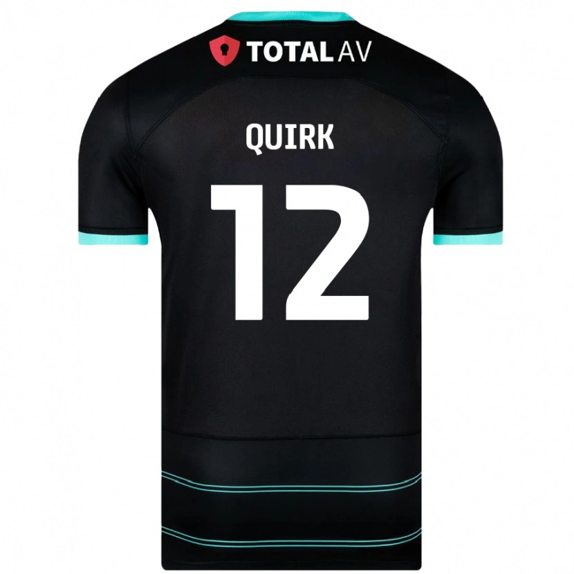 Danxen Niño Camiseta Sophie Quirk #12 Negro 2ª Equipación 2024/25 La Camisa