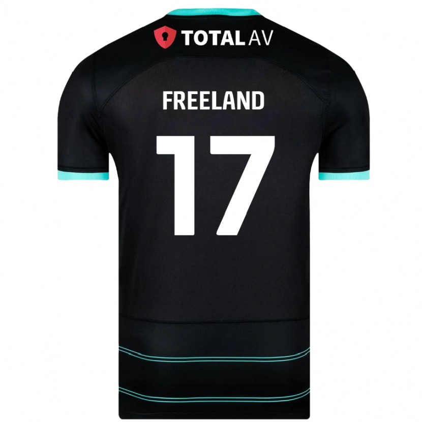 Danxen Niño Camiseta Georgie Freeland #17 Negro 2ª Equipación 2024/25 La Camisa