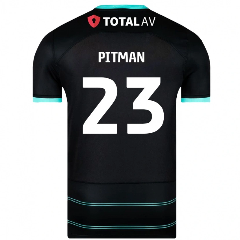 Danxen Niño Camiseta Emily Pitman #23 Negro 2ª Equipación 2024/25 La Camisa