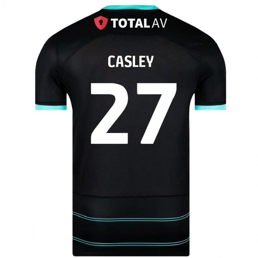 Danxen Niño Camiseta Riva Casley #27 Negro 2ª Equipación 2024/25 La Camisa