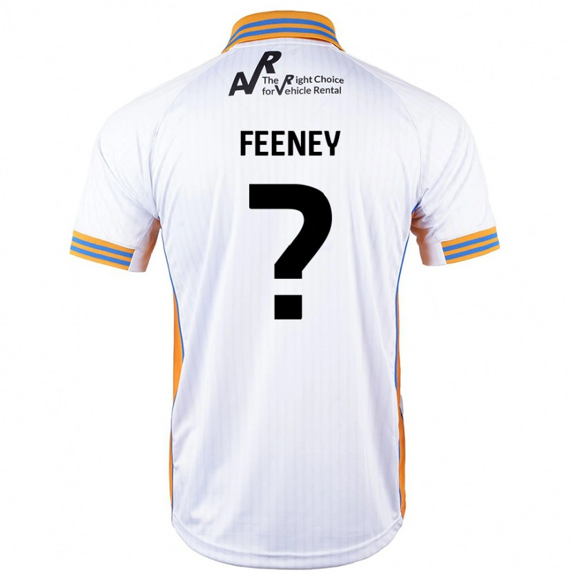 Danxen Niño Camiseta Josh Feeney #0 Blanco 2ª Equipación 2024/25 La Camisa