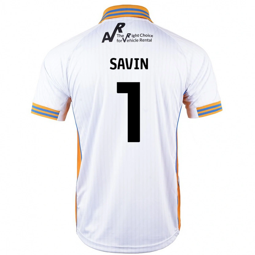 Danxen Niño Camiseta Toby Savin #1 Blanco 2ª Equipación 2024/25 La Camisa