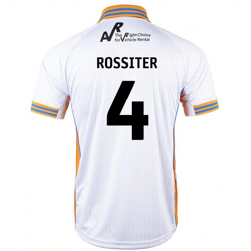 Danxen Niño Camiseta Jordan Rossiter #4 Blanco 2ª Equipación 2024/25 La Camisa