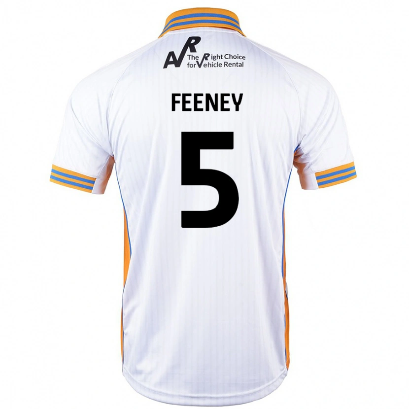 Danxen Niño Camiseta Morgan Feeney #5 Blanco 2ª Equipación 2024/25 La Camisa