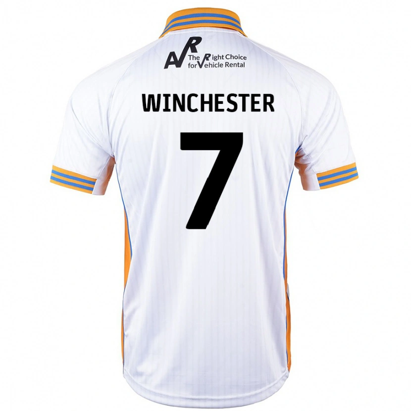 Danxen Niño Camiseta Carl Winchester #7 Blanco 2ª Equipación 2024/25 La Camisa