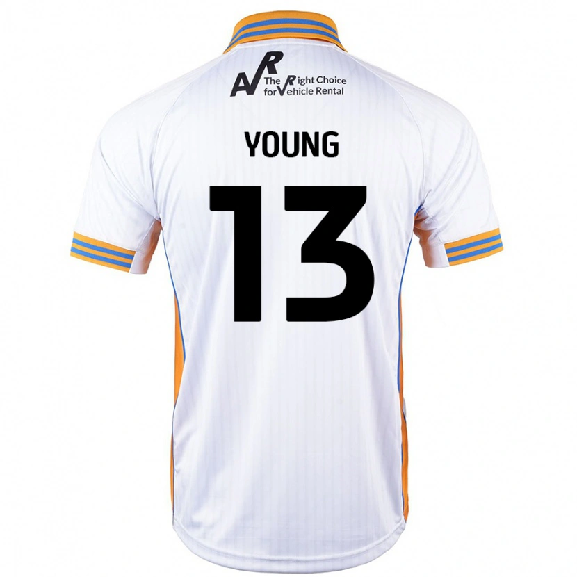 Danxen Niño Camiseta Joe Young #13 Blanco 2ª Equipación 2024/25 La Camisa