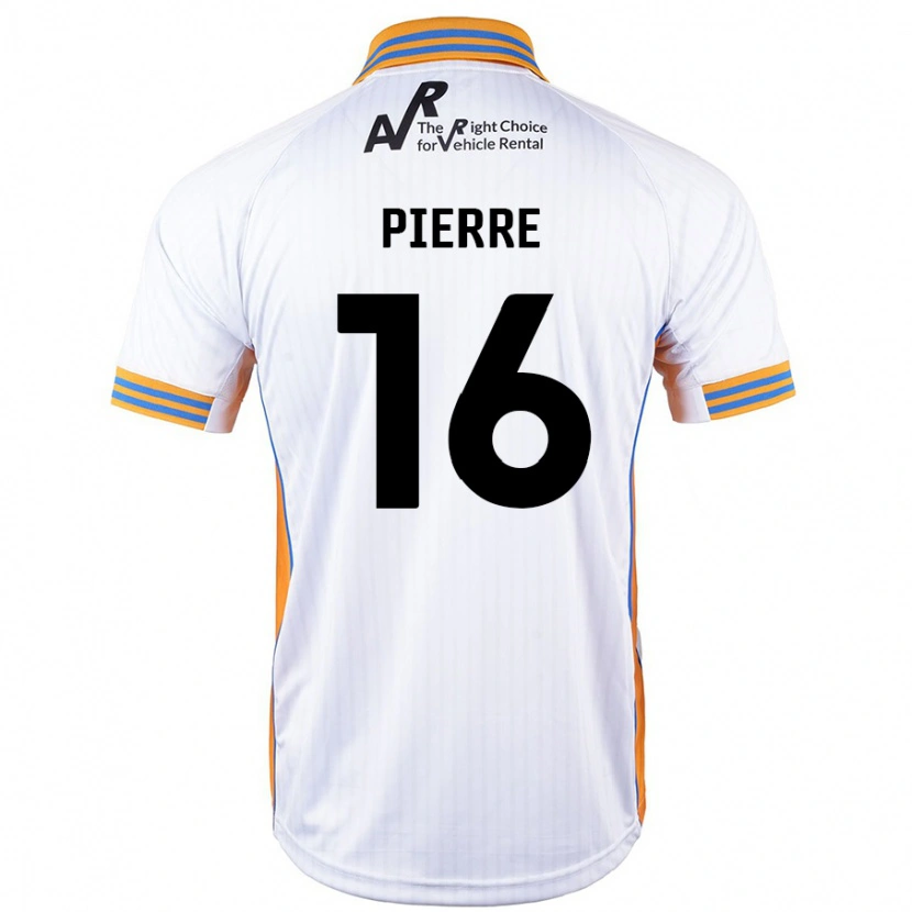 Danxen Niño Camiseta Aaron Pierre #16 Blanco 2ª Equipación 2024/25 La Camisa