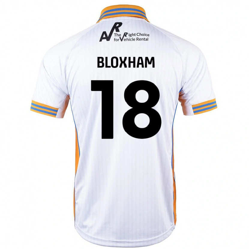 Danxen Niño Camiseta Tom Bloxham #18 Blanco 2ª Equipación 2024/25 La Camisa