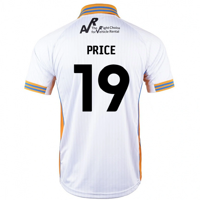 Danxen Niño Camiseta Jack Price #19 Blanco 2ª Equipación 2024/25 La Camisa