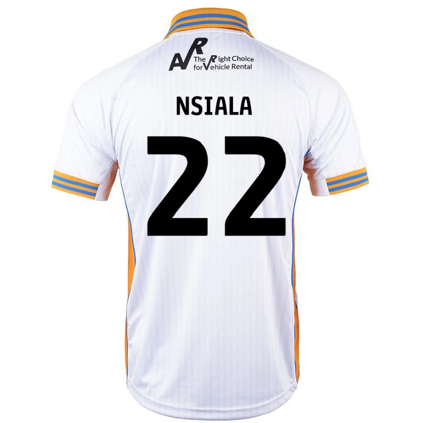 Danxen Niño Camiseta Toto Nsiala #22 Blanco 2ª Equipación 2024/25 La Camisa