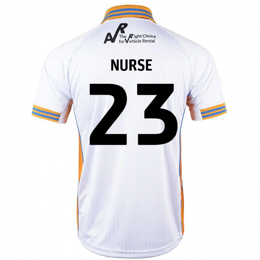 Danxen Niño Camiseta George Nurse #23 Blanco 2ª Equipación 2024/25 La Camisa