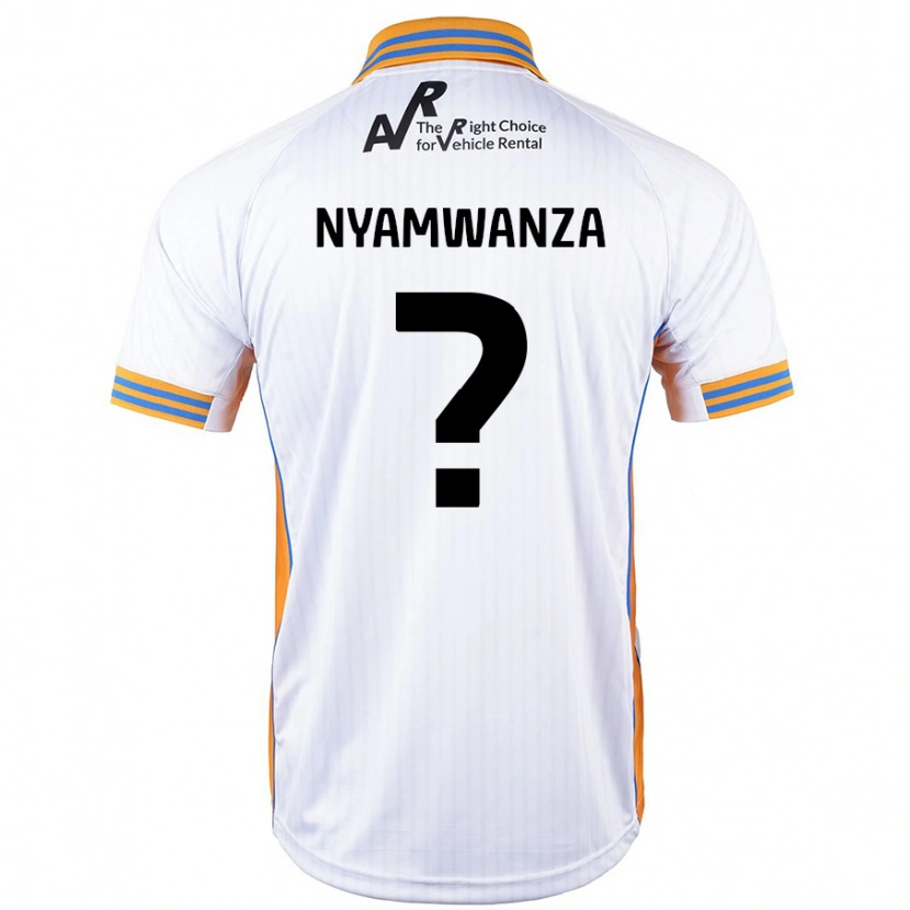 Danxen Niño Camiseta Simba Nyamwanza #0 Blanco 2ª Equipación 2024/25 La Camisa