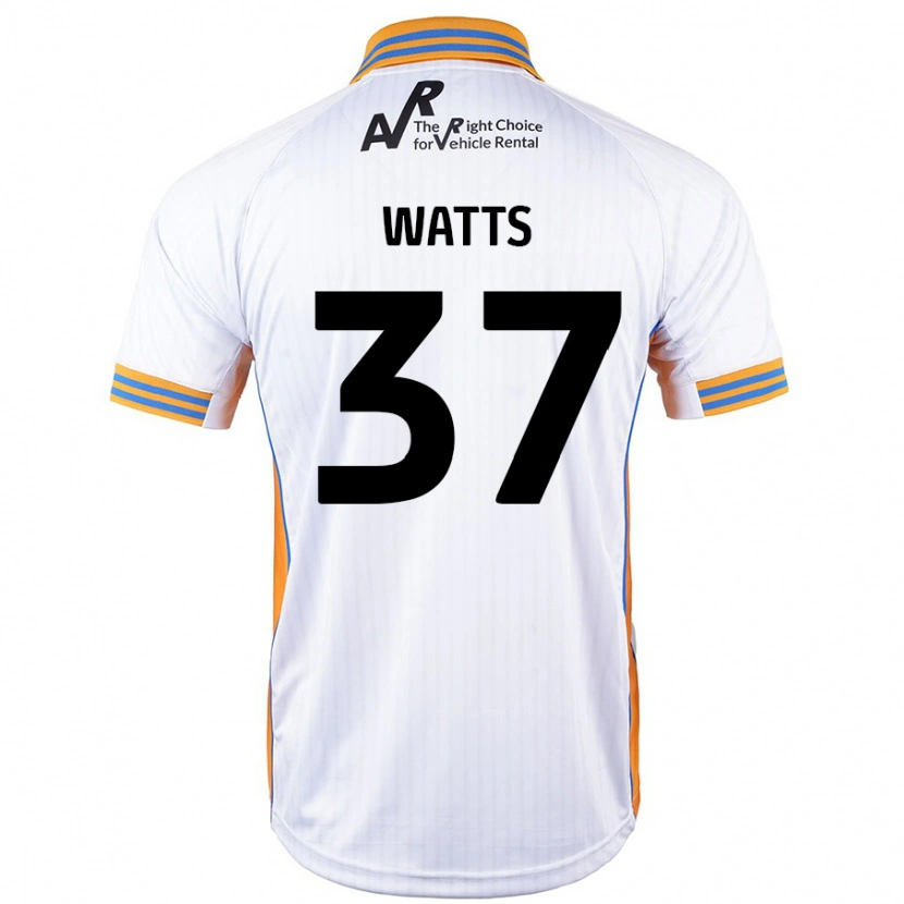 Danxen Niño Camiseta Harvey Watts #37 Blanco 2ª Equipación 2024/25 La Camisa