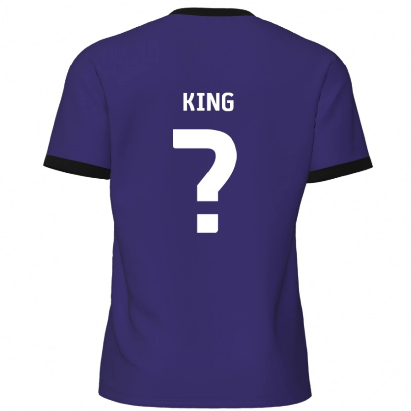 Danxen Niño Camiseta Eli King #0 Púrpura 2ª Equipación 2024/25 La Camisa