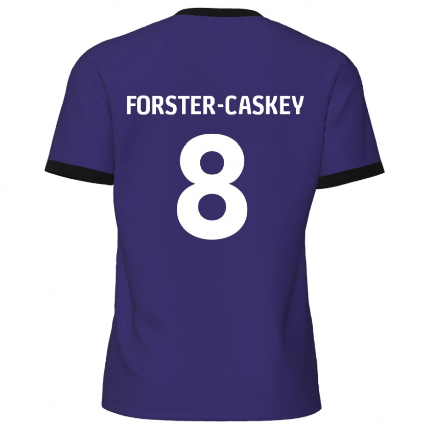 Danxen Niño Camiseta Jake Forster-Caskey #8 Púrpura 2ª Equipación 2024/25 La Camisa