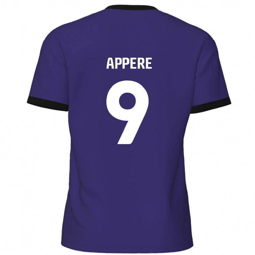 Danxen Niño Camiseta Louis Appéré #9 Púrpura 2ª Equipación 2024/25 La Camisa