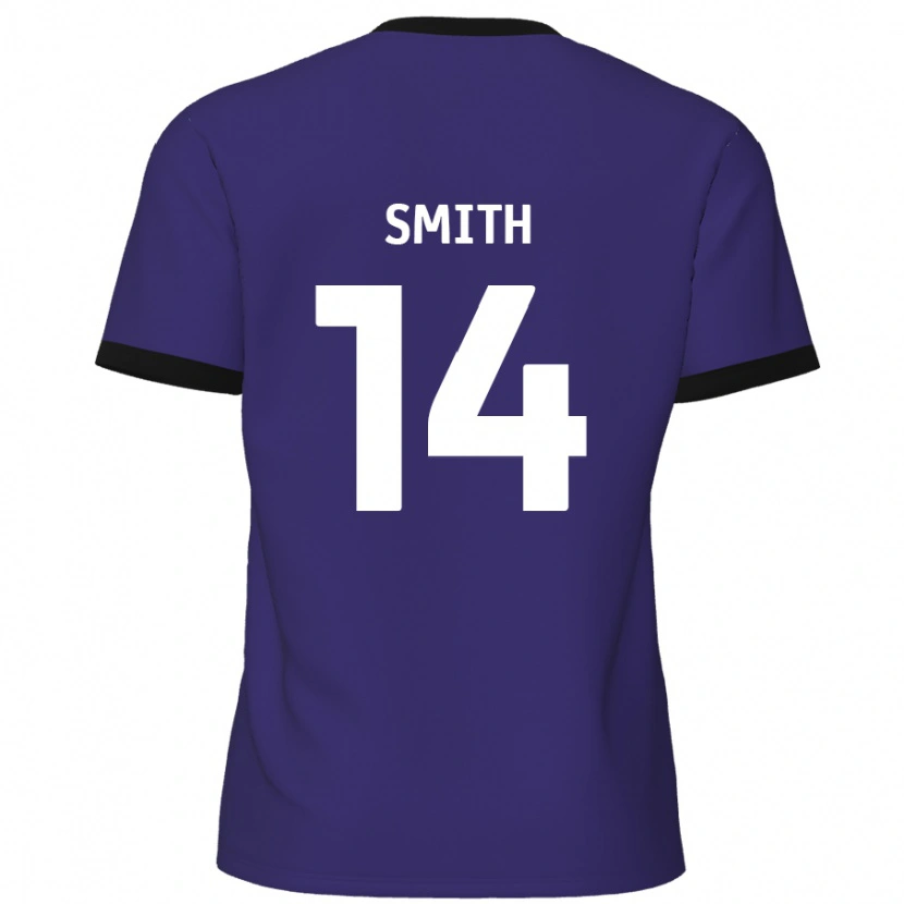 Danxen Niño Camiseta Kane Smith #14 Púrpura 2ª Equipación 2024/25 La Camisa