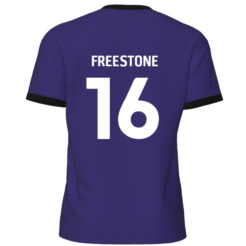 Danxen Niño Camiseta Lewis Freestone #16 Púrpura 2ª Equipación 2024/25 La Camisa