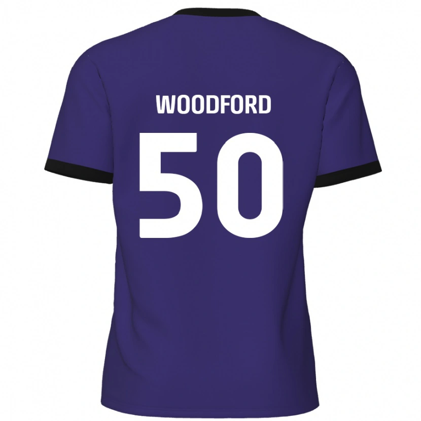 Danxen Niño Camiseta Max Woodford #50 Púrpura 2ª Equipación 2024/25 La Camisa