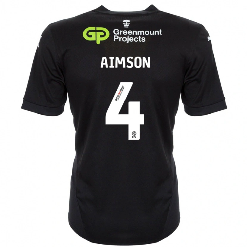 Danxen Niño Camiseta Will Aimson #4 Negro 2ª Equipación 2024/25 La Camisa