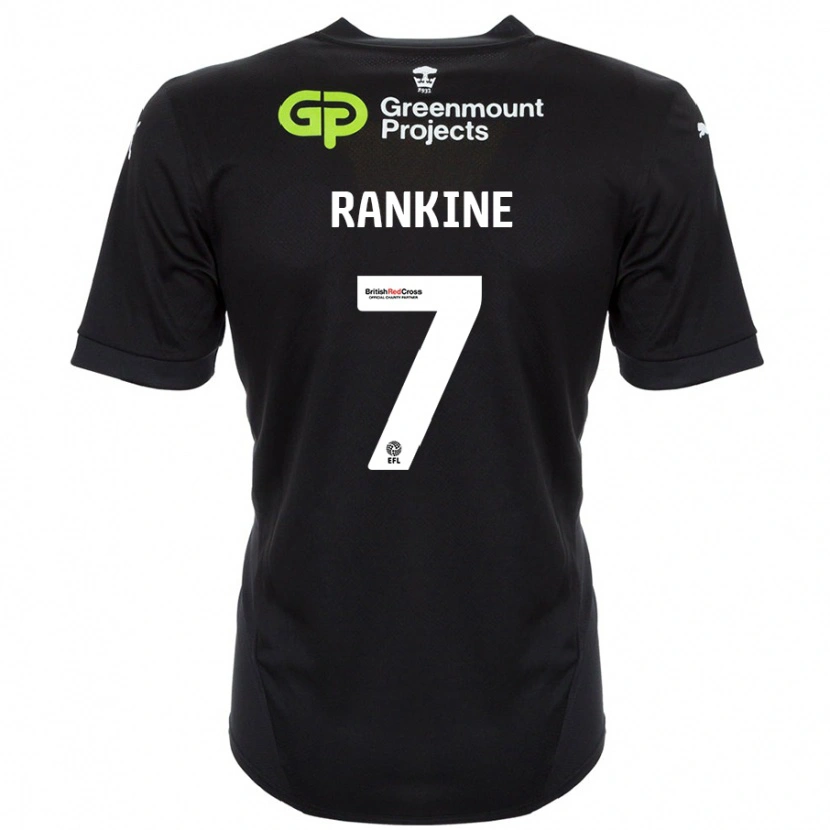 Danxen Niño Camiseta Dion Rankine #7 Negro 2ª Equipación 2024/25 La Camisa