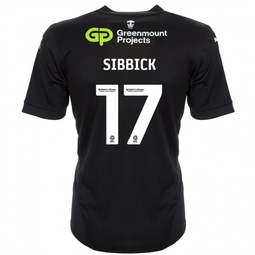 Danxen Niño Camiseta Toby Sibbick #17 Negro 2ª Equipación 2024/25 La Camisa