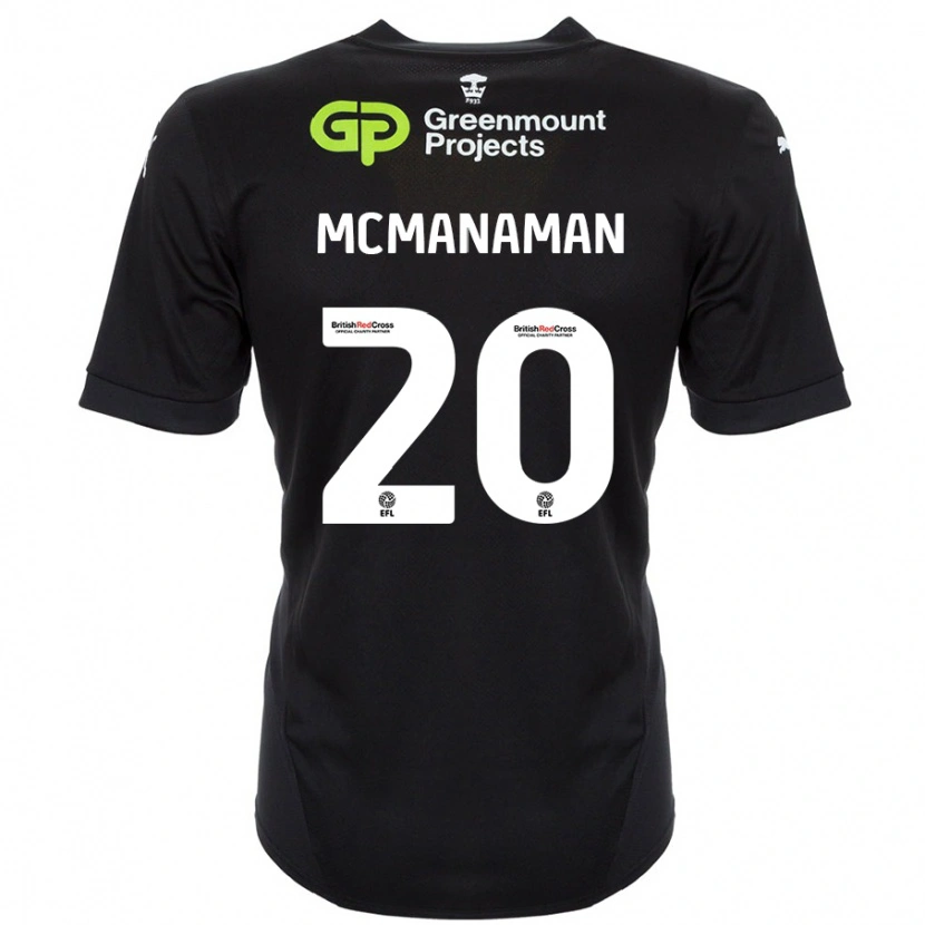 Danxen Niño Camiseta Callum Mcmanaman #20 Negro 2ª Equipación 2024/25 La Camisa