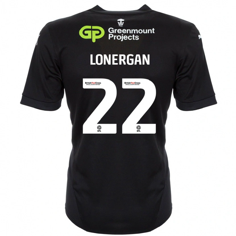 Danxen Niño Camiseta Andy Lonergan #22 Negro 2ª Equipación 2024/25 La Camisa