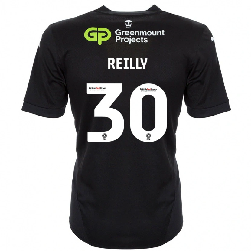 Danxen Niño Camiseta Jack Reilly #30 Negro 2ª Equipación 2024/25 La Camisa