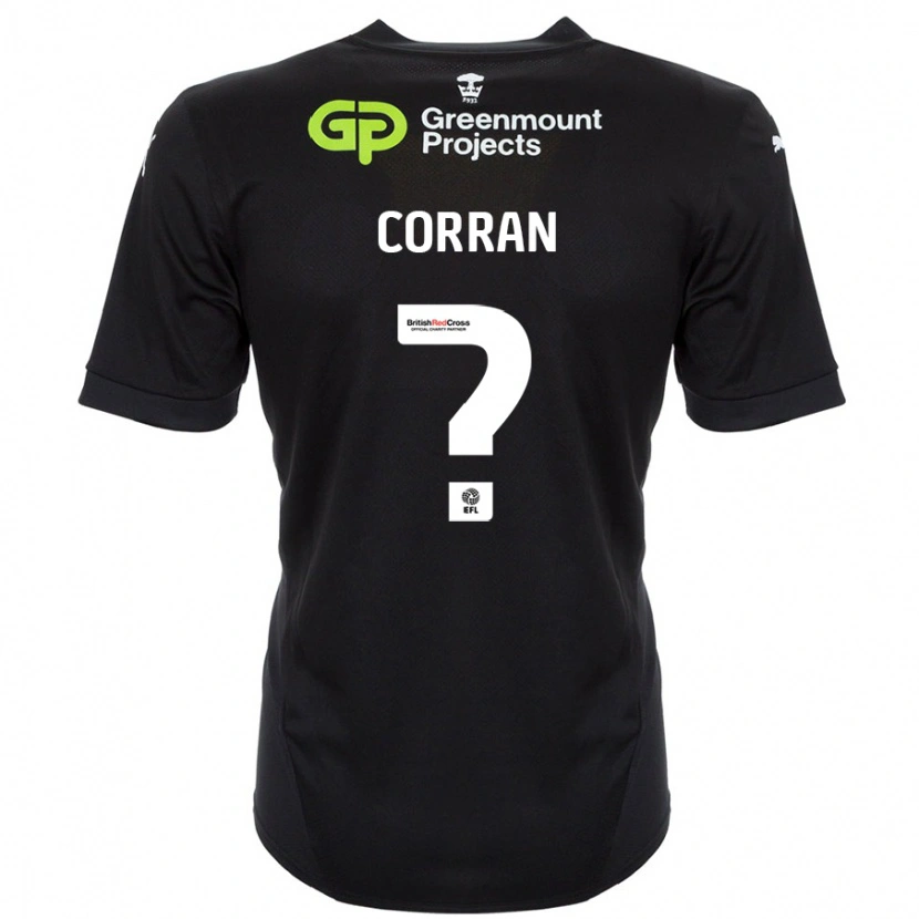 Danxen Niño Camiseta Matthew Corran #0 Negro 2ª Equipación 2024/25 La Camisa