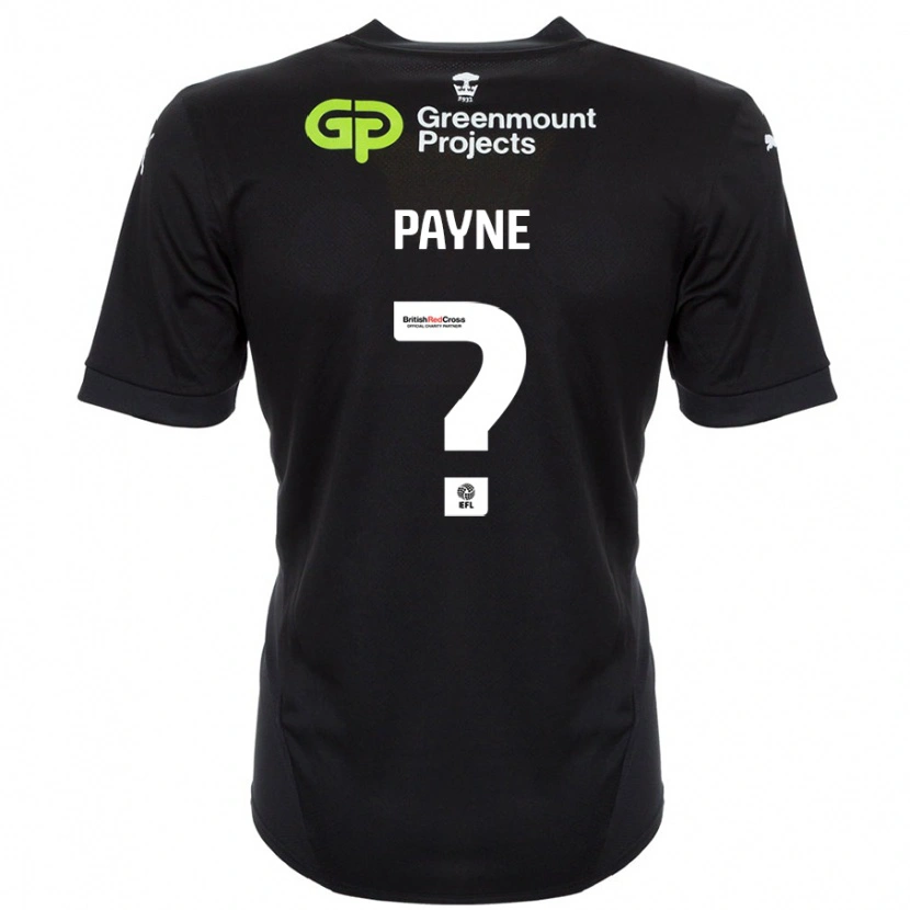 Danxen Niño Camiseta Kai Payne #0 Negro 2ª Equipación 2024/25 La Camisa