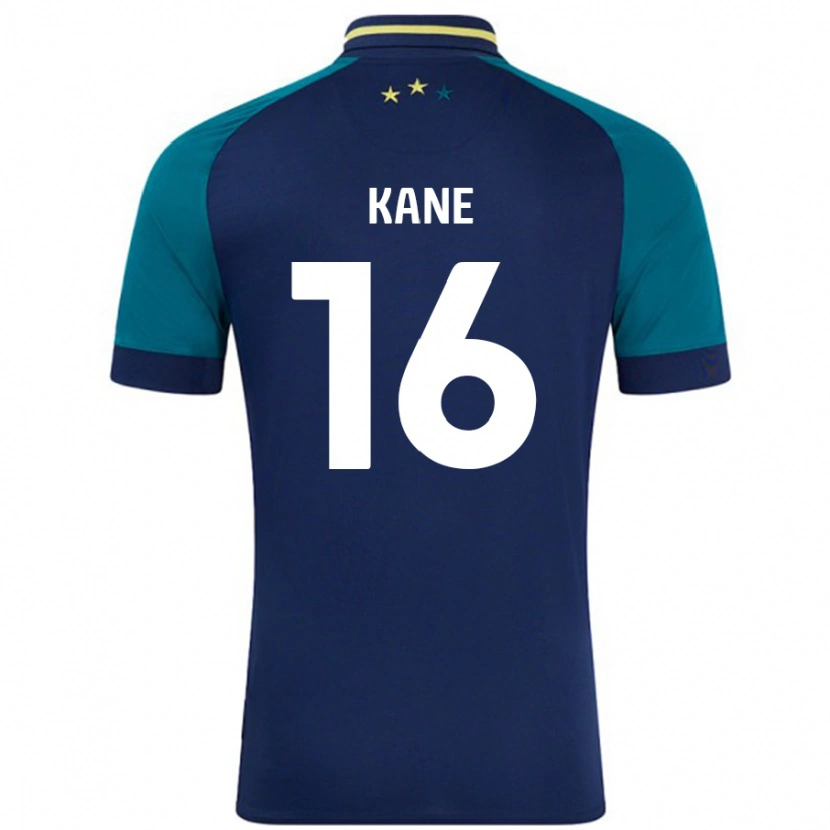 Danxen Niño Camiseta Herbie Kane #16 Azul Marino Verde Oscuro 2ª Equipación 2024/25 La Camisa