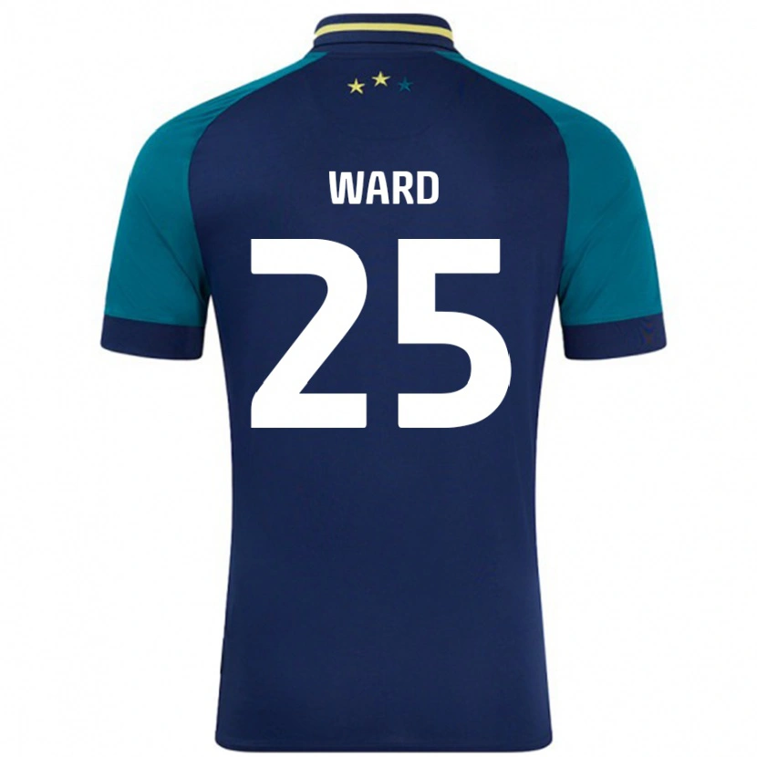 Danxen Niño Camiseta Danny Ward #25 Azul Marino Verde Oscuro 2ª Equipación 2024/25 La Camisa