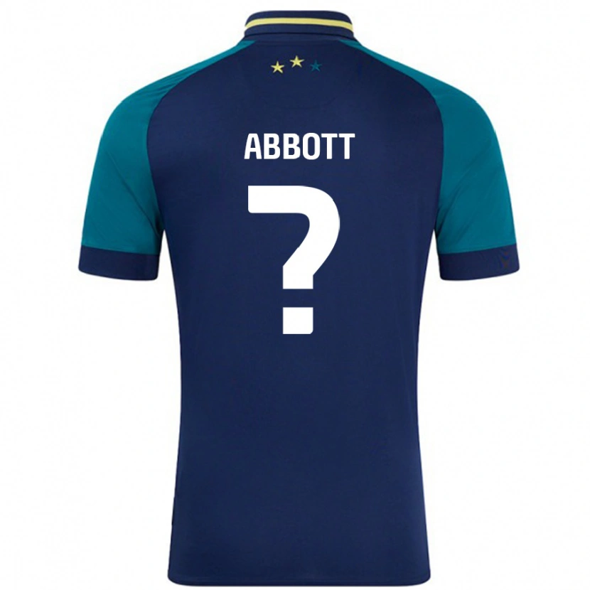 Danxen Niño Camiseta Zak Abbott #0 Azul Marino Verde Oscuro 2ª Equipación 2024/25 La Camisa