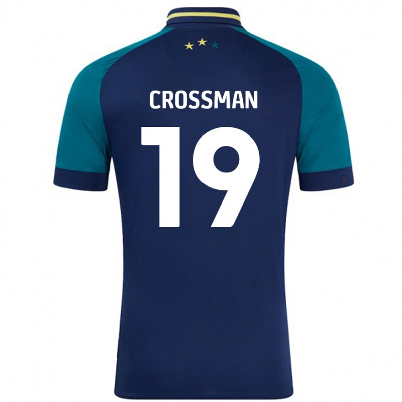 Danxen Niño Camiseta Paige Crossman #19 Azul Marino Verde Oscuro 2ª Equipación 2024/25 La Camisa