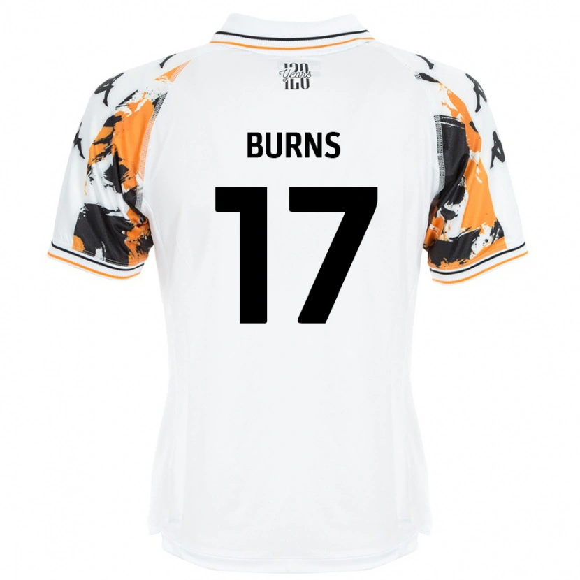 Danxen Niño Camiseta Finley Burns #17 Blanco 2ª Equipación 2024/25 La Camisa