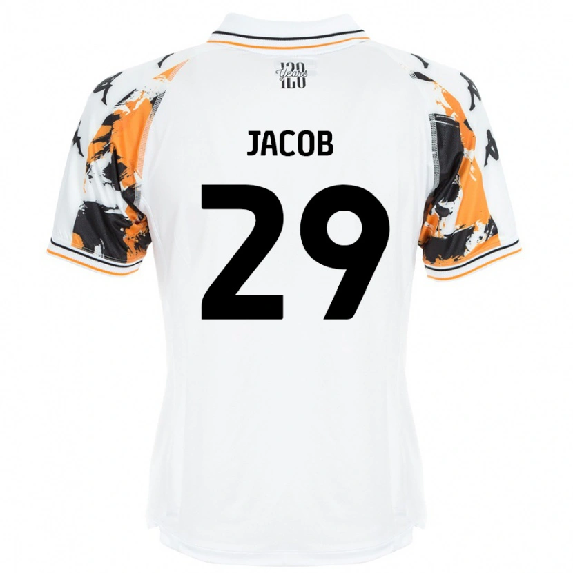 Danxen Niño Camiseta Matty Jacob #29 Blanco 2ª Equipación 2024/25 La Camisa