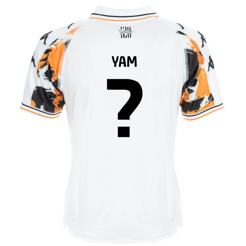 Danxen Niño Camiseta Callum Yam #0 Blanco 2ª Equipación 2024/25 La Camisa