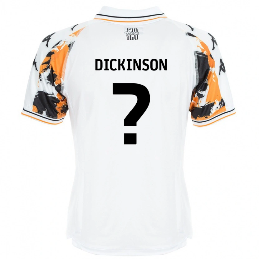 Danxen Niño Camiseta George Dickinson #0 Blanco 2ª Equipación 2024/25 La Camisa