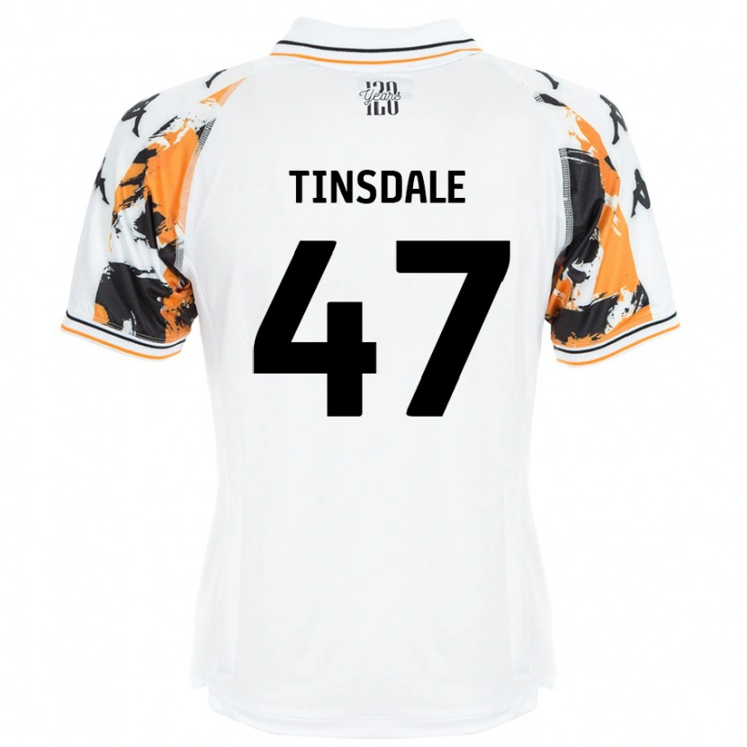 Danxen Niño Camiseta Nathan Tinsdale #47 Blanco 2ª Equipación 2024/25 La Camisa