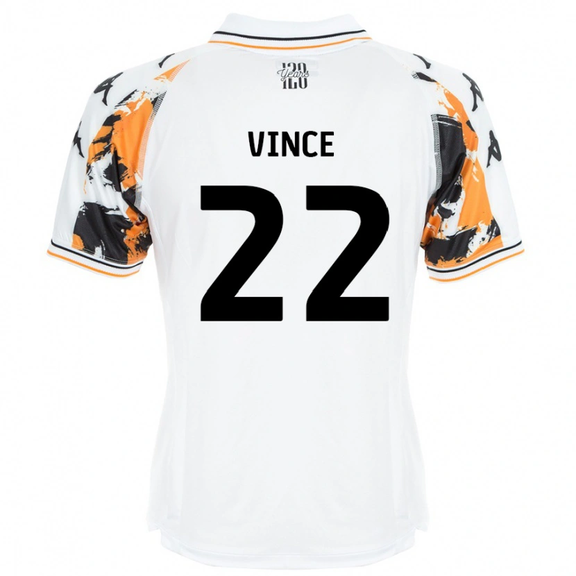 Danxen Niño Camiseta Anna Vince #22 Blanco 2ª Equipación 2024/25 La Camisa