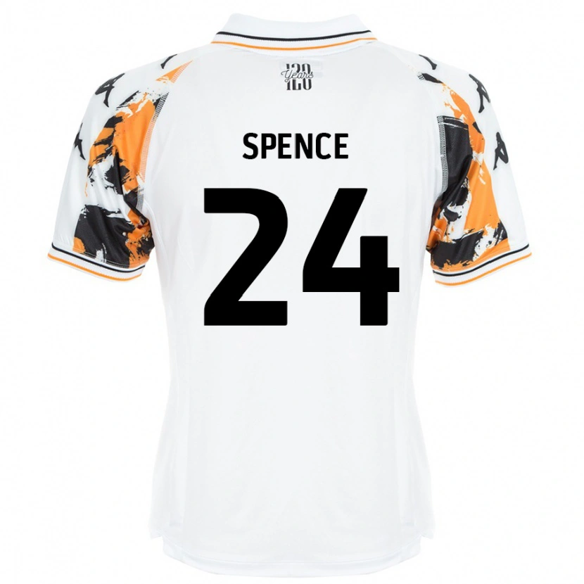 Danxen Niño Camiseta Emily Spence #24 Blanco 2ª Equipación 2024/25 La Camisa