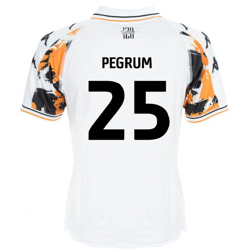 Danxen Niño Camiseta Florence Pegrum #25 Blanco 2ª Equipación 2024/25 La Camisa