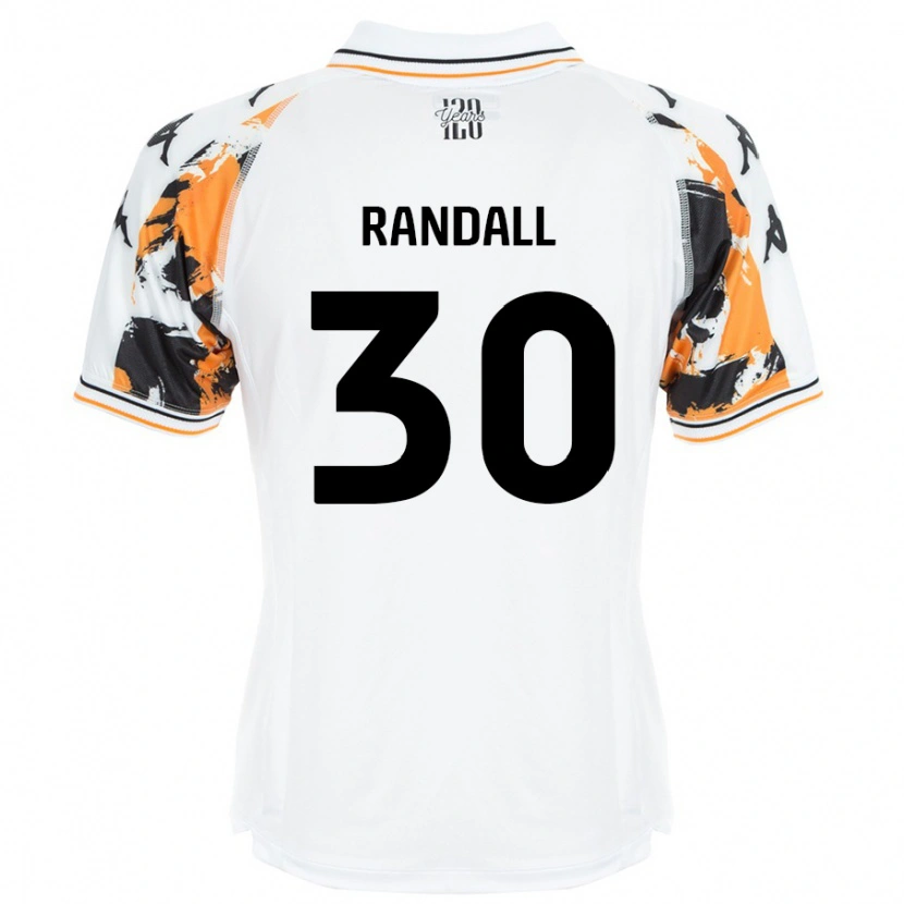 Danxen Niño Camiseta Jennifer Randall #30 Blanco 2ª Equipación 2024/25 La Camisa