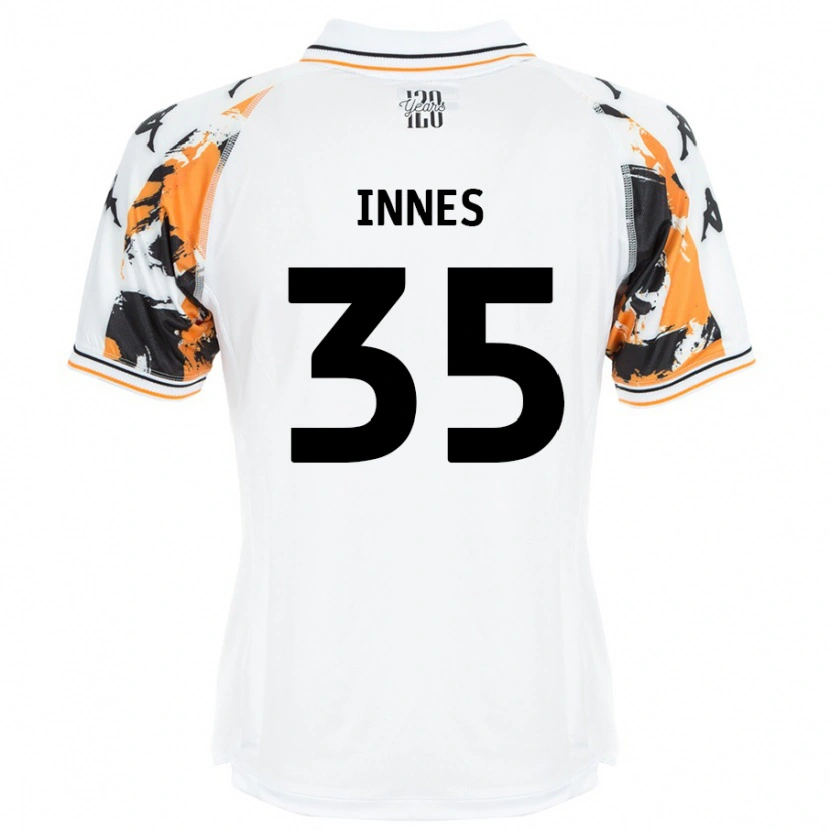 Danxen Niño Camiseta Emma Innes #35 Blanco 2ª Equipación 2024/25 La Camisa