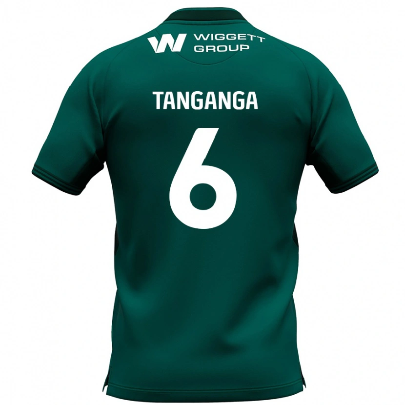 Danxen Niño Camiseta Japhet Tanganga #6 Verde 2ª Equipación 2024/25 La Camisa